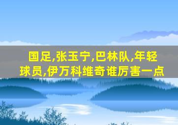国足,张玉宁,巴林队,年轻球员,伊万科维奇谁厉害一点