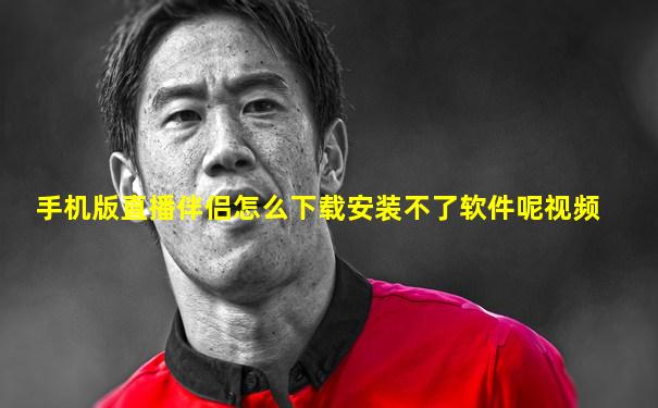 手机版直播伴侣怎么下载安装不了软件呢视频