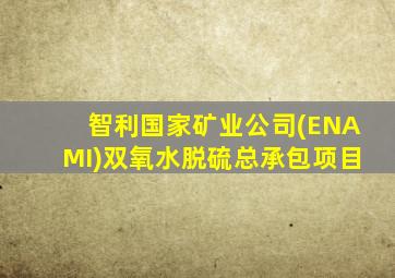 智利国家矿业公司(ENAMI)双氧水脱硫总承包项目