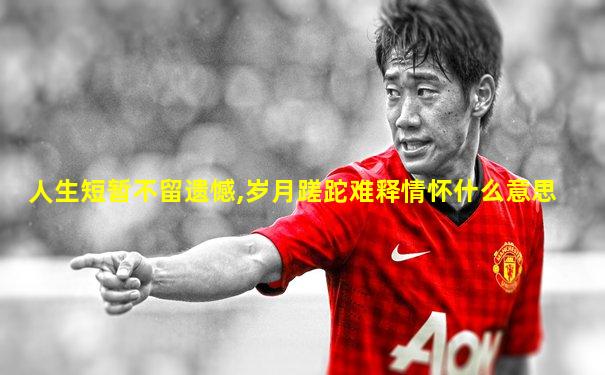 人生短暂不留遗憾,岁月蹉跎难释情怀什么意思
