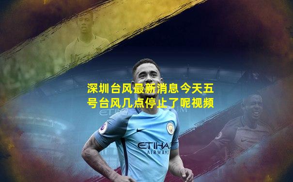 深圳台风最新消息今天五号台风几点停止了呢视频