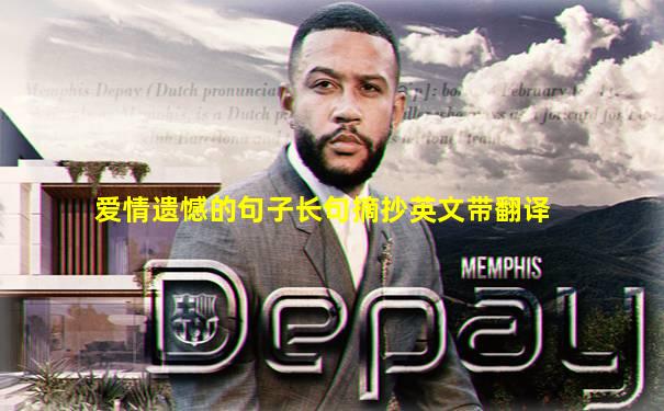 爱情遗憾的句子长句摘抄英文带翻译